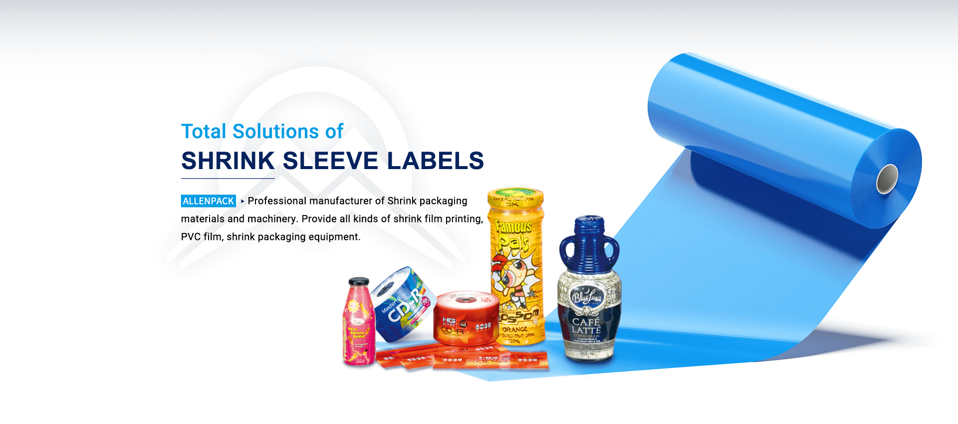 shrink film, shrink sleeve, shrink label, sleeve machine